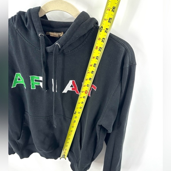 Ariat Womens Mexico Hoodie Size S Black Pullover Sweatshirt Embroidered Logo - Picture 12 of 13